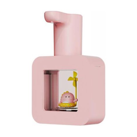 Gel hydroalcoolique mural-Dinosaure rose-Modèle de mousse à capteur intelligent (1/5)