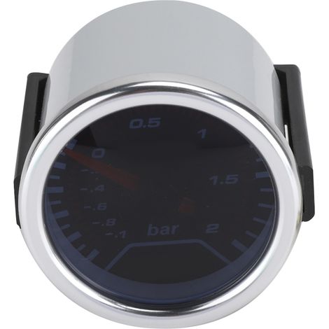 Jauge de pression turbo mécanique 52mm, manomètre de suralimentation modifié 12V 1-2Bar, compteur de boost 2 pouces (1/4)