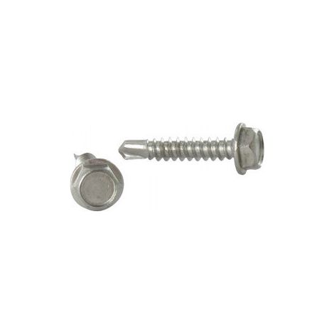 Vis autoperceuse Tête hexagonale TH 6.3X19 Inox A4-10 pièces