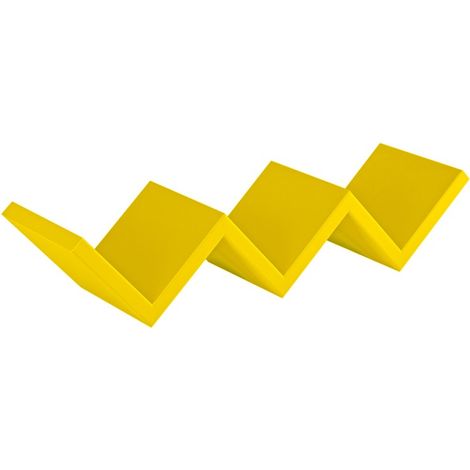 Estante de pared de salón estante de diseño moderno decorativo Saetta - Amarillo (1/4)