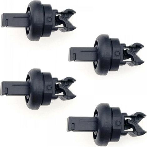 4 clip per ripiano posteriore auto 79916JD00A, 7705099001 8200675047 Clip di fissaggio per gancio a corda per ripiano posteriore auto, clip di ritegno in plastica nera
