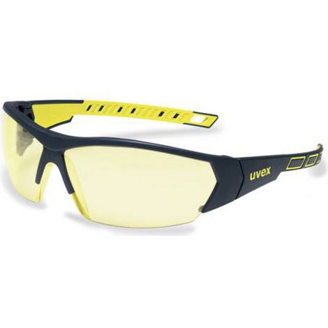 uvex i-works 9194365 Schutzbrille Anthrazit, Gelb