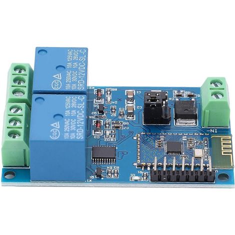 DC 12V Dual Channels Bluetooth Relay Module for Android Mobile Phone APP IoT Smart Home Remote Control