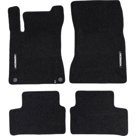Tapis de sol pour Mercedes-Benz Classe A V177 2018-2025 Velours Noir 4Pcs