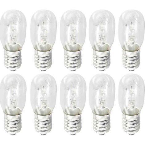 Ampoule pour four à micro-ondes à intensité variable E14 de 15 W, éclairage pour appareils électriques, lampe à cristaux de sel, veilleuse à lumière blanche chaude, éclairage pour réfrigérateur (1/5)
