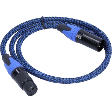 Câble XLR Mâle vers Femelle Balance Professionnel Microphone Audio Conducteur Cuivre 10m/32,8ft (1/5)
