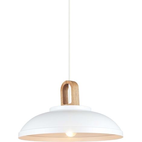 Hängeleuchte danito 1 E27 weißes Holz italux MDM3153/1L W (1/2)