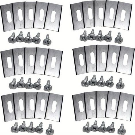 Lames de rechange argentées (30 pièces), compatibles avec les tondeuses à gazon manuelles HUSQVARNA Automower 310, 420, 315X, 430X et 305. (1/5)