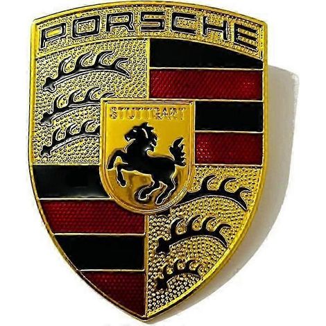 Emblème marque logo Porsche bilhuv metall