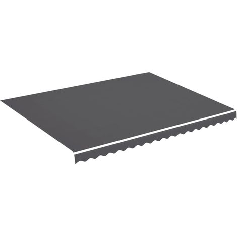 vidaXL Ersatzstoff für Markise Anthrazit 4,5x3,5 m