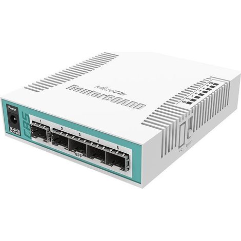 MikroTik RouterBOARD Cloud Router Switch CRS106-1C-5S - conmutador - 6 puertos - inteligente