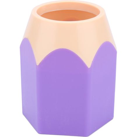 Porte-pinceaux de maquillage créatif, pot à crayons et rangement de bureau violet (1/5)