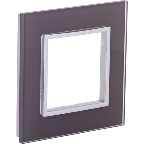 Plaque de finition simple en verre Kalya - Taupe - Zenitech
