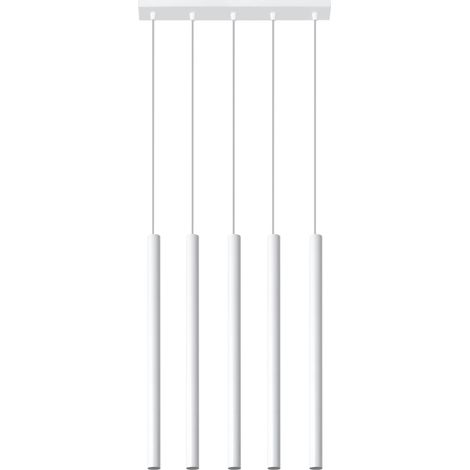 Lampada a sospensione Mosa 5 G9 bianca Lumilo 04.414.68 (1/5)