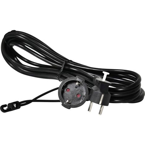 Easyout EO-780803 Strom Verlängerungskabel 16 A Schwarz 5.00 m H05VV-F 3G 1,5 mm² (1/2)