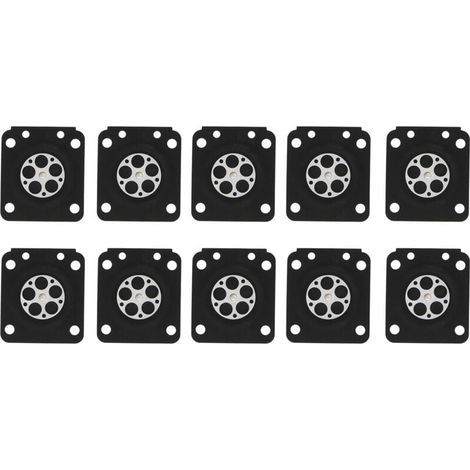 Lot de 10 pièces de carburateur pour tronçonneuse, ensemble de joints de membrane de carburateur adaptés à ZAMA180 (1/4)