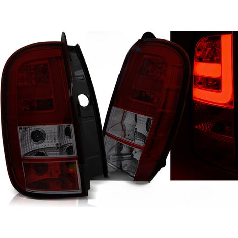 Paire de feux arriere Dacia Duster de 2010 a 2017 LED BAR rouge fume (1/4)