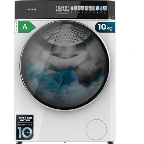 Cecotec Lavadora 10 Kg Carga Frontal Bolero DressCode 10900 Inverter FullColor A. 1400RPM, Bajo Consumo, Pantalla FullColor 10 (1/5)