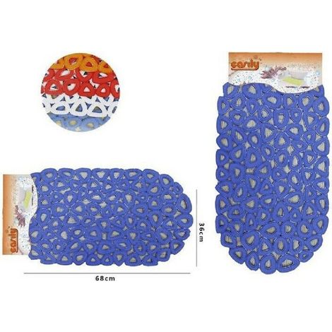 Trade Shop - Rutschfeste PVC-Matte für Badewanne und Dusche, 68 x 36 cm, 52118 -