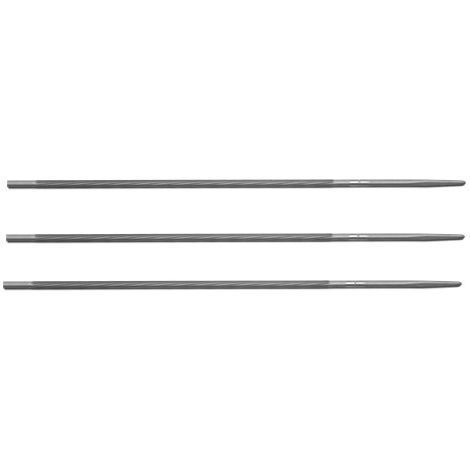 Lime ronde d'affûtage pour chaîne tronçonneuse 4 mm – Lot de 3 – Pour chaînes 1/4" et 3/8" Lowpro – Coupe nette sans éclat – Vallorbe