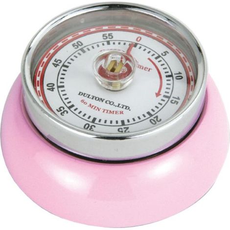 Timer meccanico Zassenhaus Speed, diametro 7x3 cm, rosa