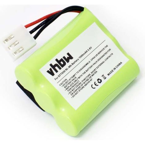 vhbw Akku Ersatz für Sagem 1044B3N150SV3-39270, 251360788 für Barcodescanner POS (1500mAh, 3,6V, NiMH)