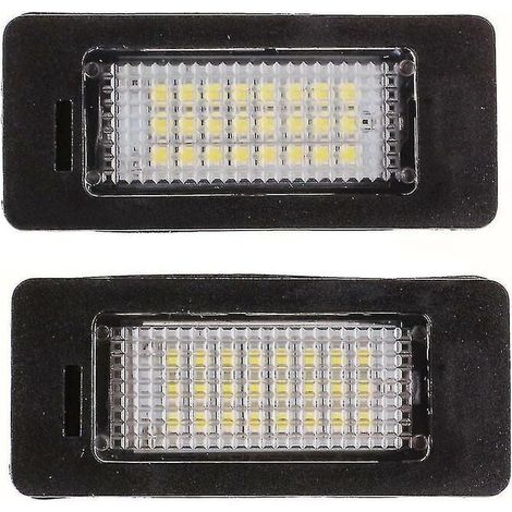 Set of 2 LED License Plate Lights for Trunk, 24 LEDs, Suitable for BMW E39, E60, E90 and X (1/5)