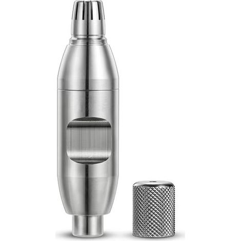 Tondeuse nez et oreilles en acier inoxydable, tondeuse nez et oreilles manuelle pour hommes et femmes, tondeuse nez et oreilles en acier inoxydable, tondeuse nez et oreilles manuelle (1/5)