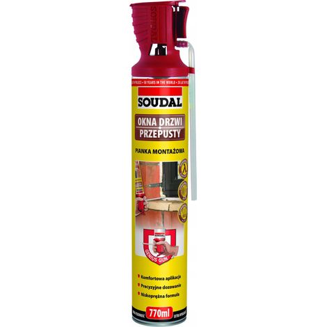 SOUDAL GENIUS ESPUMA DE MONTAJE DE MANGUERA PARA PISTOLA 770ML - PIA 750 SOU (1/2)