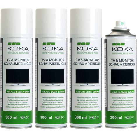 4x TV & Monitor Schaumreiniger je 300ml (1/5)