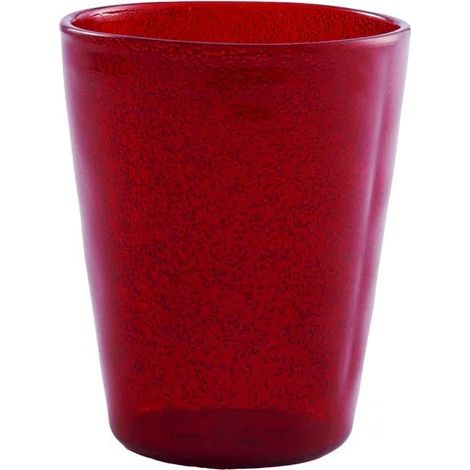 Zani Serafino Memento Synth Bicchiere da Acqua in Metacrilato Rosso 33 cl