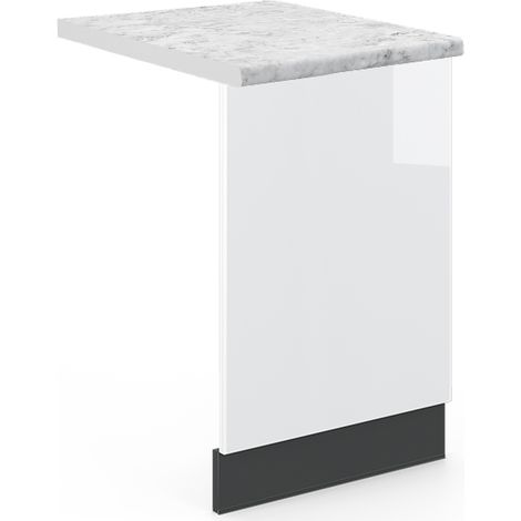 Pannello frontale Fame-Line, Bianco lucido, 45 cm , PL Marmo, Vicco