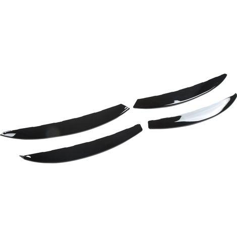 4 Zierblenden für Nebelscheinwerfer in glänzendem Schwarz aus ABS-Kunststoff, Scheinwerferblenden im Blade-Design, Ersatzteil für Mercedes-Benz C-Klasse W206 S206, Kühlergrill-Zierleisten-Set (1/5)