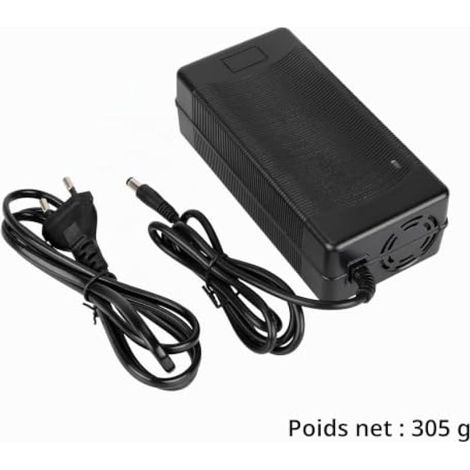54.6V 2A DC2.1 Chargeur de Batterie de Vélo Scooter Trottinette électrique Batterie 48V 2A Li-ION Li-Poly Lithium 5.5  2.1mm Connecteur Adaptateur pour Scooter Vélo électrique (1/4)