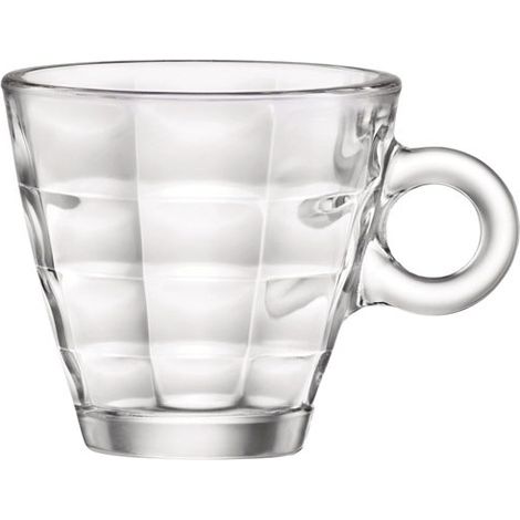Kaffeetasse Cube Espresso S. Schalen Cl Set mit 6 - Bormioli