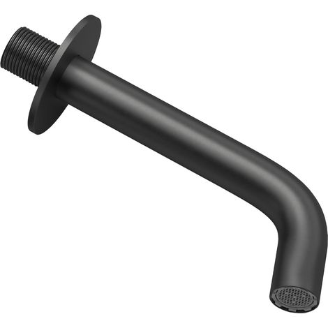 Accesorios de baño negro mate 15 cm redondo con rosca de Valaz (1/3)