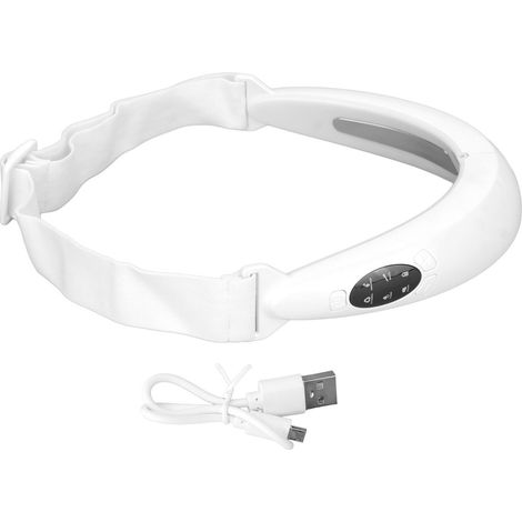 Masque facial V Lift avec microcourant et LED rouge/bleue, vibrations massantes, ceinture anti-double menton, réduction des rides (1/5)