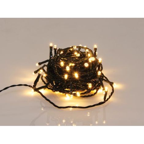 Novalight LED - 12 m - 80 Warmweiß-Lampen - Grüner Kabel