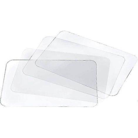 Set de table transparent lavable, résistant à la chaleur et antidérapant (8 pièces) (1/5)