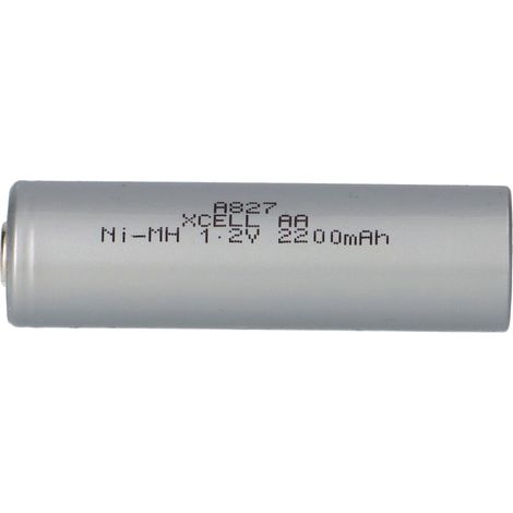 5x XCell Akku Mignon AA 2200 mAh 1,2V NiMh mit Z Lötfahne Flattop Hochstrom (1/5)