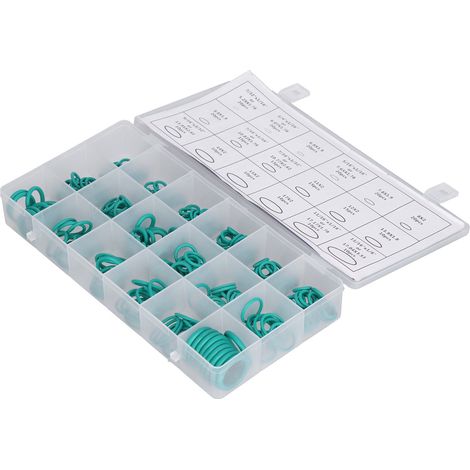 270Pcs O Rings Seal Gasket Washer Assortment Set 18 Sizes Kit Rubber Grommets for Repair Green