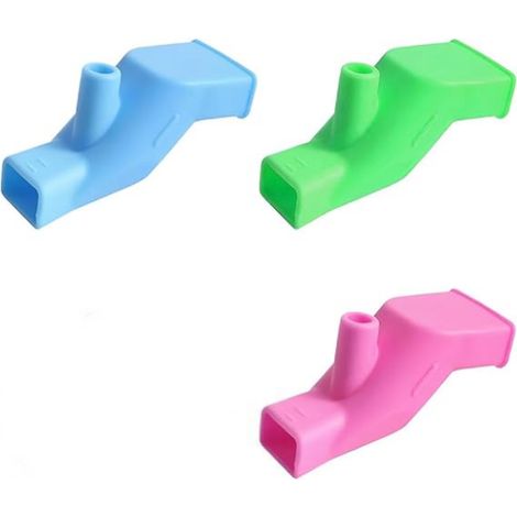 Juego de 3 extensiones de grifo para bebé, extensión de grifo para niño, extensiones de grifo de silicona para baño y cocina, lavado de manos y cara.