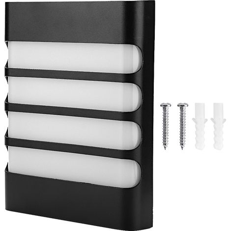 Luminaire mural LED 18W étanche pour extérieur, balcon, couloir, chevet, AC85-265V, noir