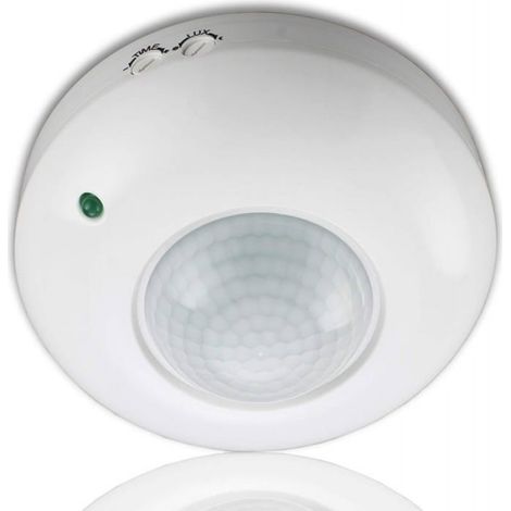Détecteur De Mouvement PIR - Plafond - 360° - 1200 W - Pour Éclairage Et Appareils Électriques - 1 Pièce (1/5)