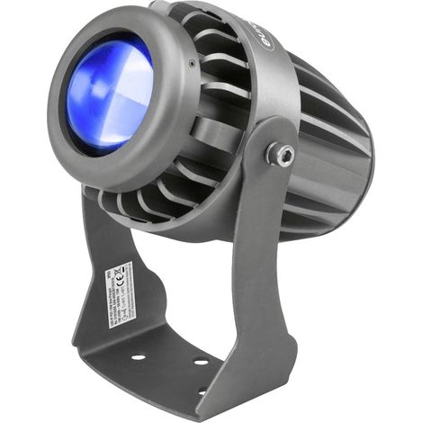 [GEBRAUCHT] B-Ware Eurolite LED Pinspot Strahler 10W blau kompakt schwarz 105x150x147mm 740g Licht (1/2)