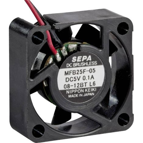 SEPA MFB25F05 Ventola assiale 5 V/DC 4.2 m³/h (L x L x A) 25 x 25 x 10 mm