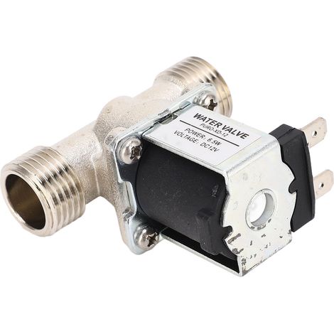 G1/2 Magnetventil Einlass Auslass Wasserbrunnen Elektromagnetisches Ventil DC12V Normalerweise geschlossen (1/5)
