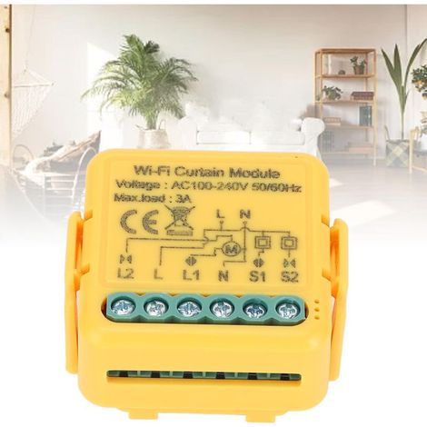 Interrupteur de Module pour Rideau Wi-Fi avec Contrôle APP et Fonction Timer - Contrôle Electrique de Rideau et Store (1/5)