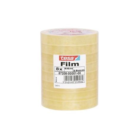 TESA Standard 66 m Polipropileno (PP) Transparente 8 pieza(s)