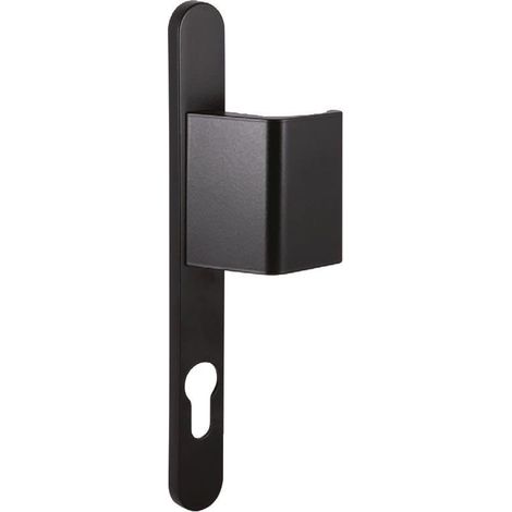 Sofi RED quadrato maniglia nera RAL 9005 alluminio
